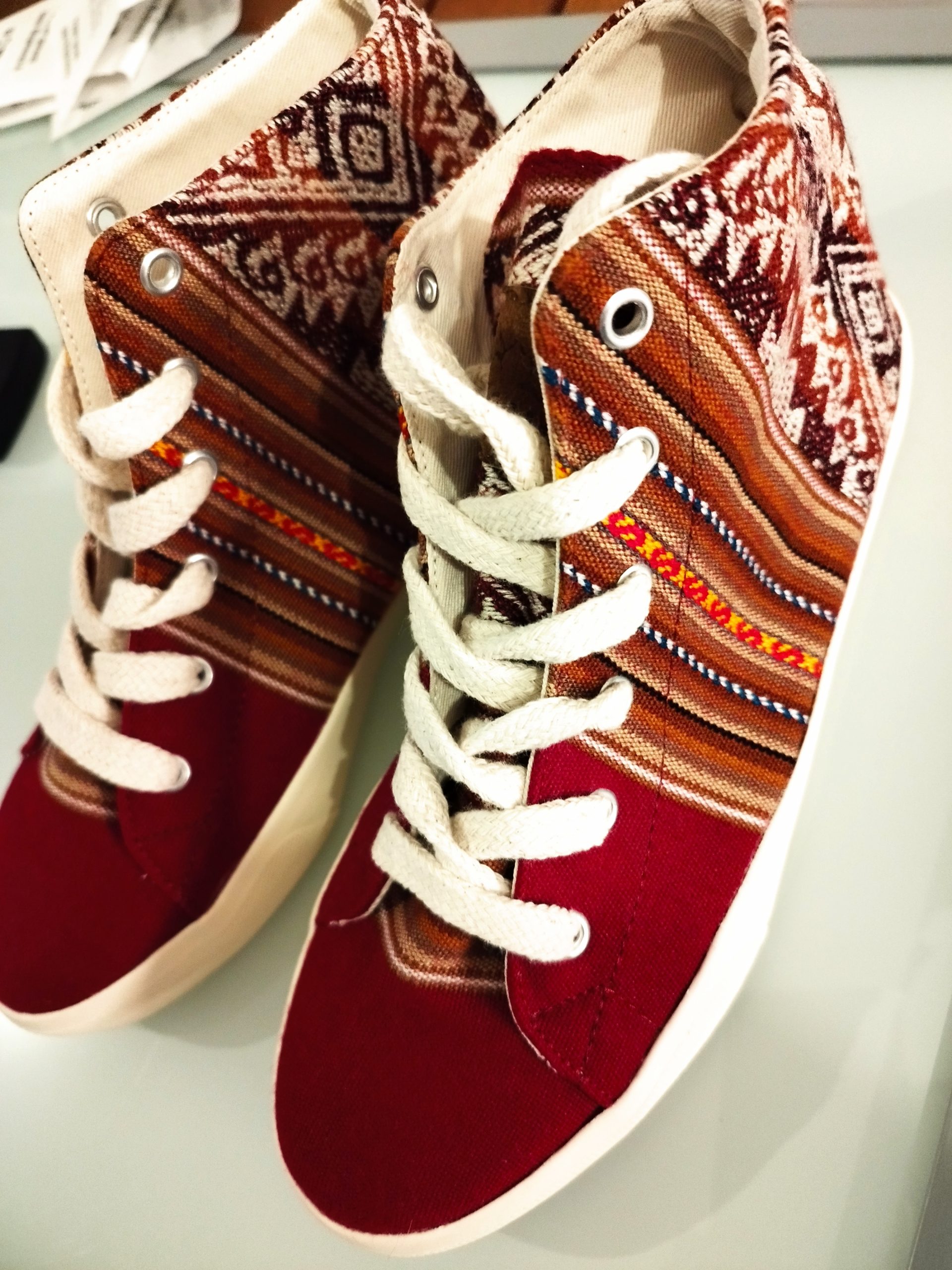 Tennis bottine rouge